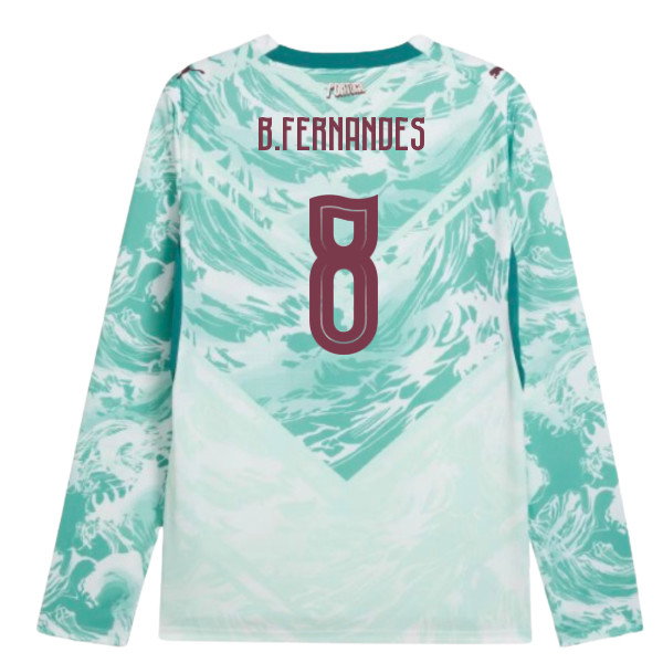 2026-2027 Portugal Long Sleeves Away Shirt (B.Fernandes 8)-SoccerKits Hub | Buy Soccer Jerseys Online